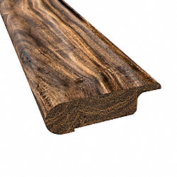 Prefinished Tobacco Road Acacia Hardwood 1/2 in thick x .75 in wide x 6.5 ft Length Stair Nose